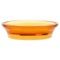 Round Soap Dish Made From Thermoplastic Resins in Orange Finish